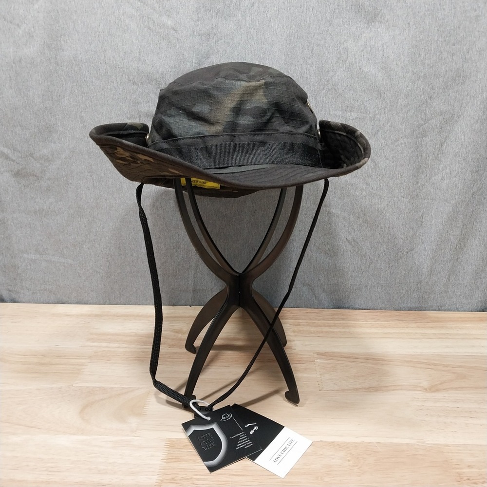 Boonie Hat Mens UPF 50+ Sun Protection Camo Size 60 Dark Camo Love Chic Life